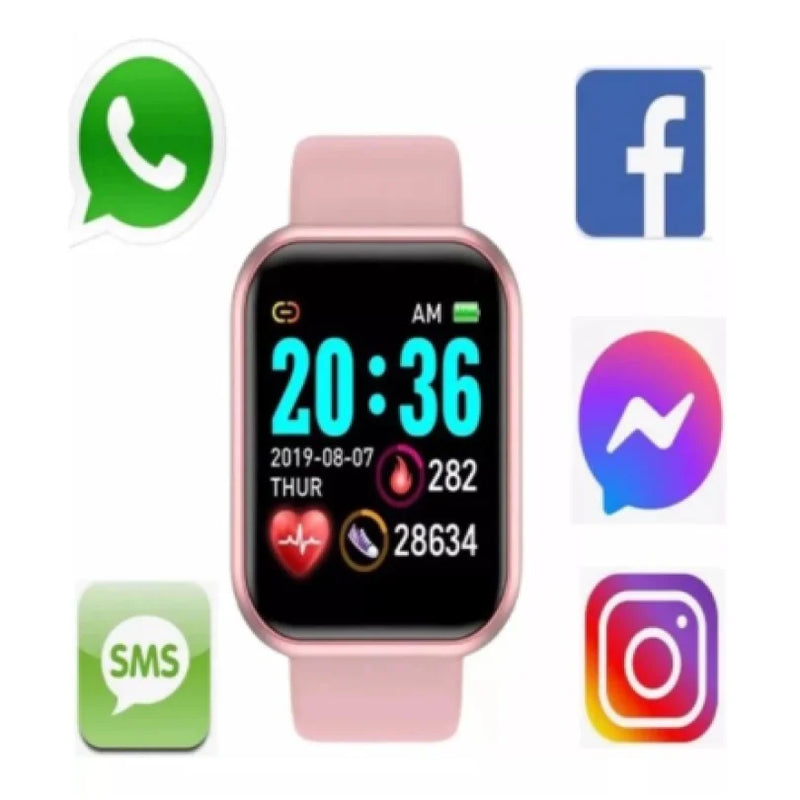 Relógio inteligente, relógio inteligente unissex, smartwatch d20, relógio android ios à prova d'água